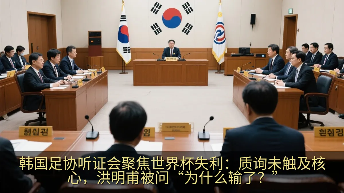 韩国足协听证会聚焦世界杯失利：质询未触及核心，洪明甫被问“为什么输了？”